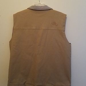 north face canvas vest
